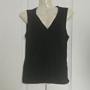 Club Monaco Black Fitted Sleeveless Tank Top